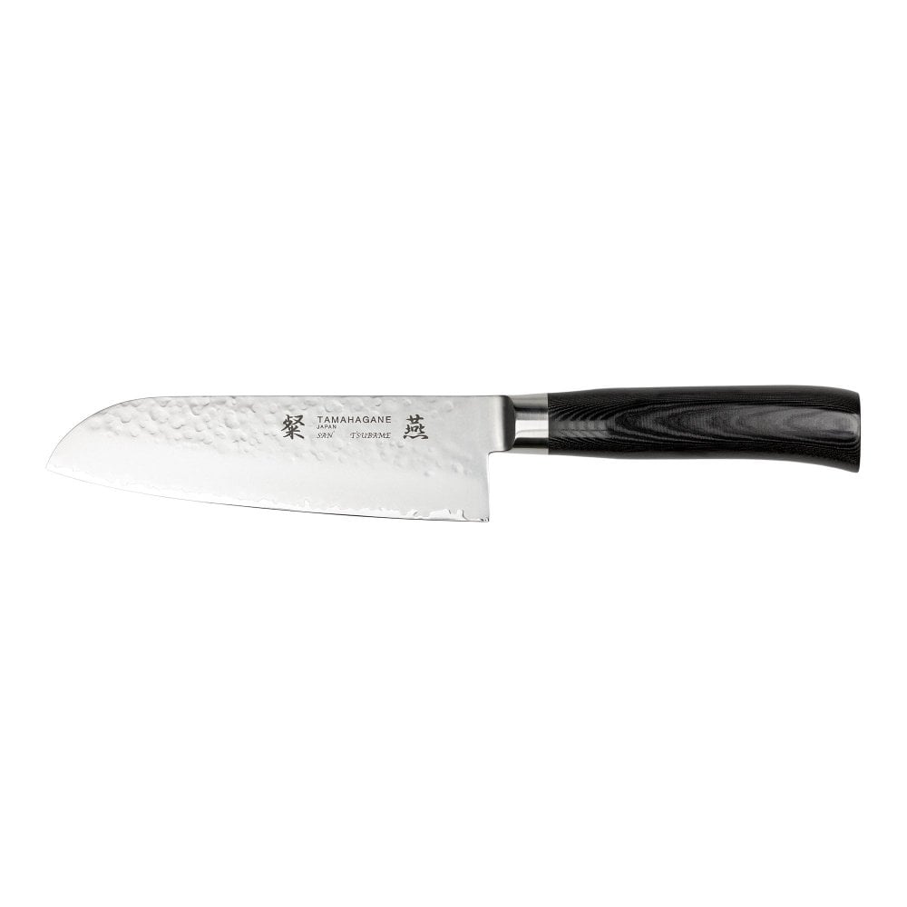 Tamahagane Black Santoku 160mm