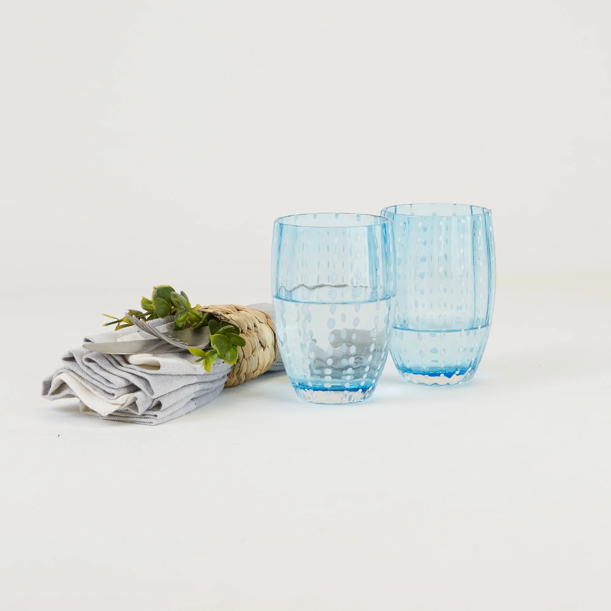 Perle Tumbler aquamarine 32cl 1/2