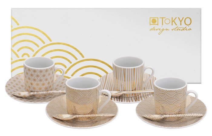 Espresso Set, Nippon Gold, 12 pcs