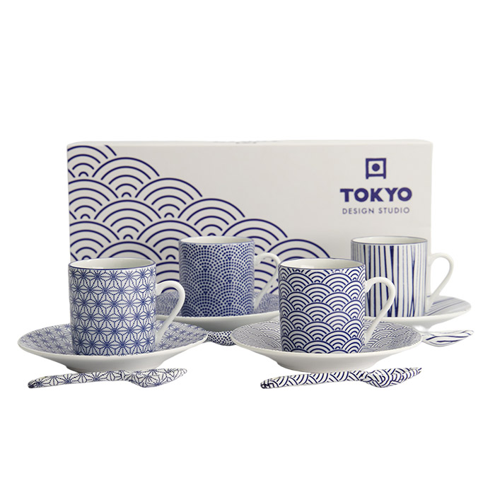 Espresso Set, Giftset, Nippon Blue, 12 pcs, 80 ml