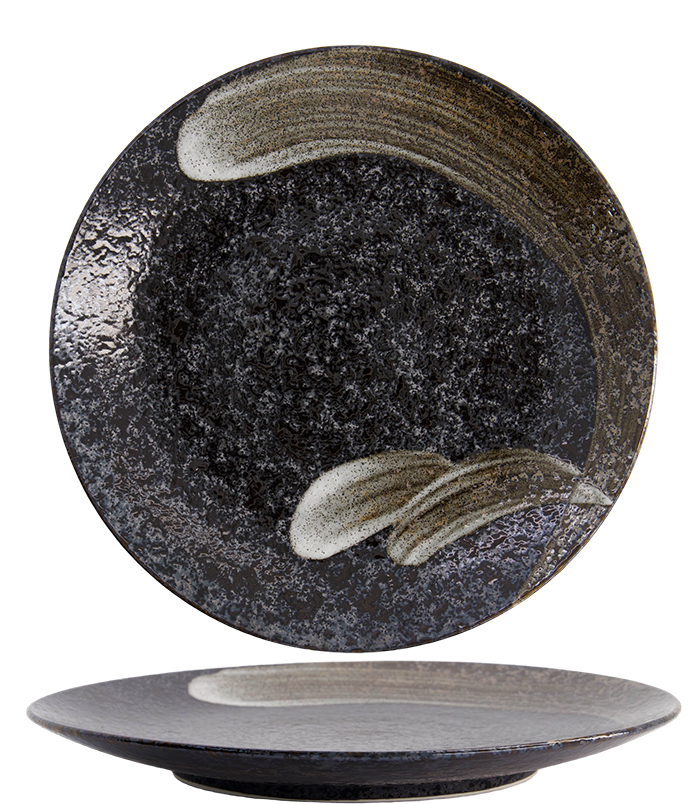 Large Round Plate Arahake 28.5x3.5